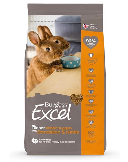 Burgess Excel Indoor Adult Rabbit Nuggets