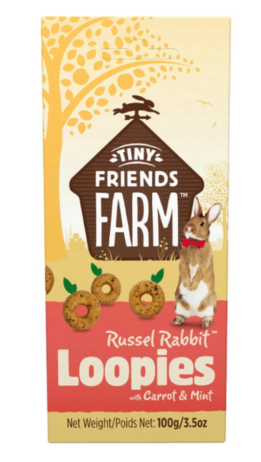 Russel Rabbit Loopies - Carrot & Mint